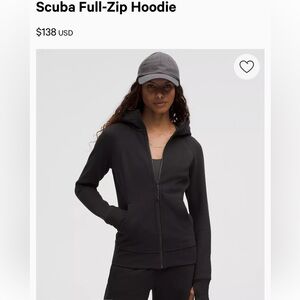 Lululemon Full Zip Scuba Hoodie
